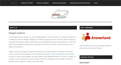Desktop Screenshot of oregonauthors.org